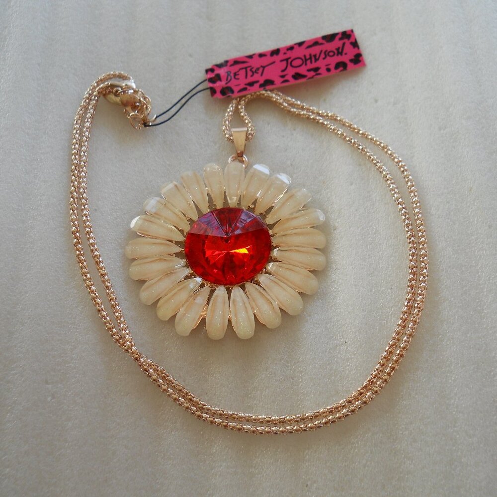 Betsey Johnson - Sunflower Necklace     11-30